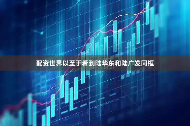 配资世界以至于看到陆华东和陆广发同框