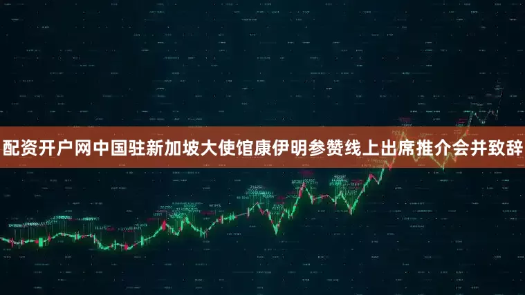 配资开户网中国驻新加坡大使馆康伊明参赞线上出席推介会并致辞